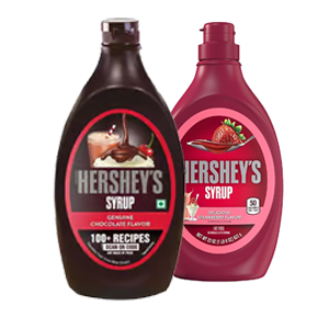 Hershey’s chocolate and strawberry syrup 12 x 623g