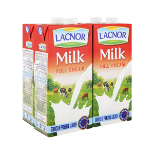 Lacnor full cream milk 12 x 1L