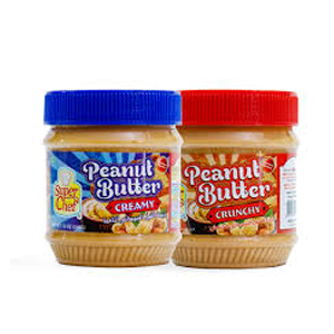 Peanut Butter Super Chef 12 x 340g  (Crunchy & creamy)